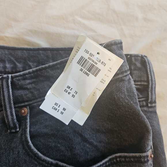 NWT curve love Abercrombie 90s ultra high rise straight jeans - Picture 2 of 6